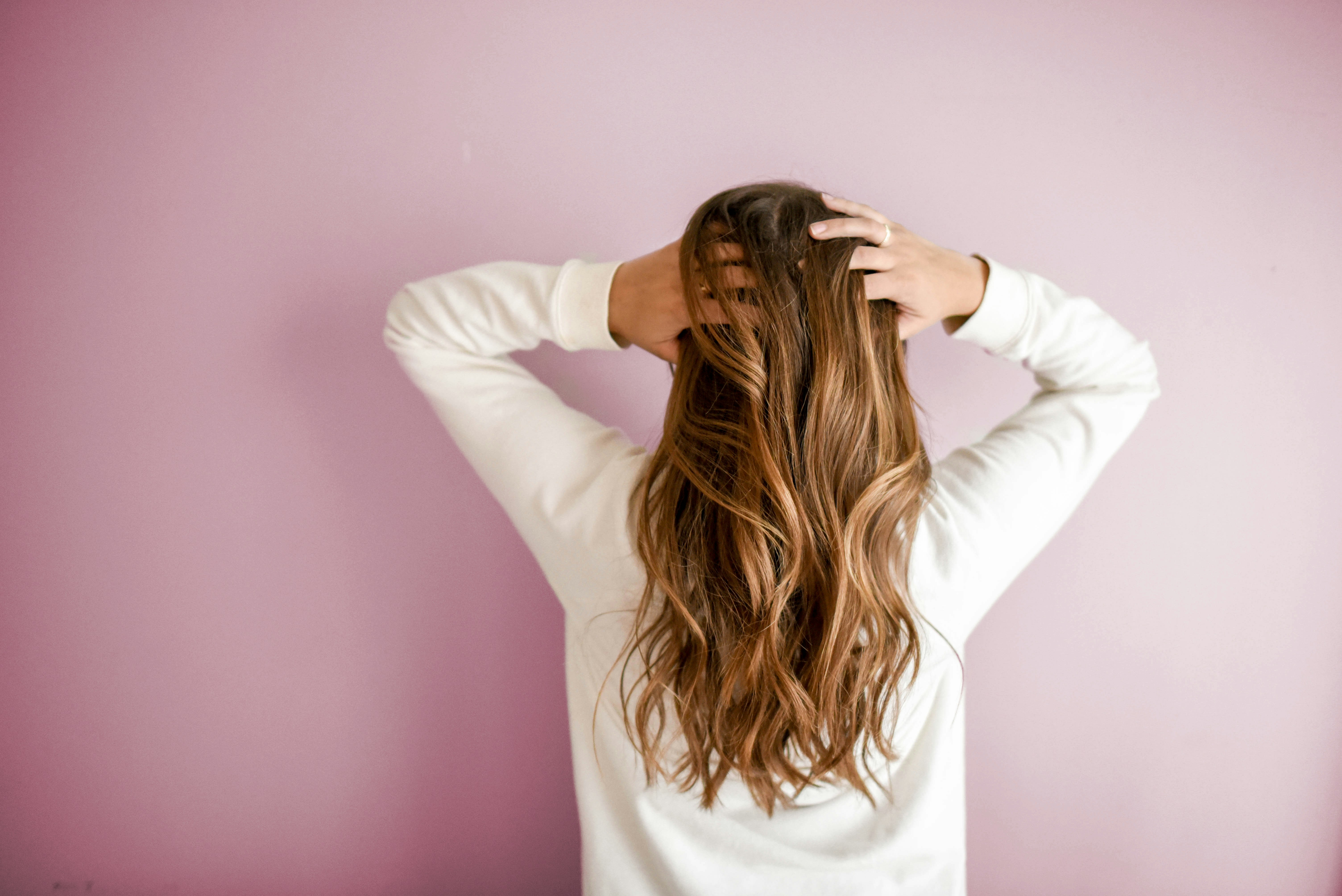 Woman Touching Her Hair